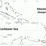 Caribbean Blank Map