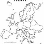 Coloring Map Of Europe For Kids Europe Map Printable European Map