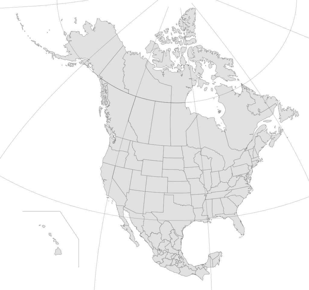 Download Blank Map Of North America Png North America Countries And 