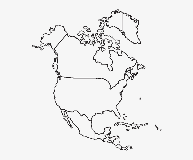 Download Printable North America Blank Map PNG Image For Free Search