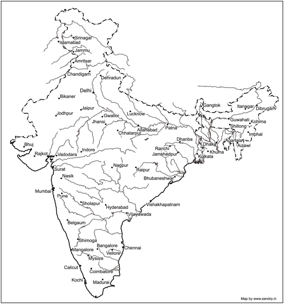 Drainage system india jpg 2344 2513 Map Outline Indian River Map 