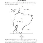 Ecuador Printable Map To Color Fill In The Blanks Printable Maps