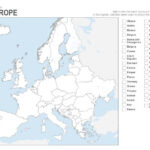 Europe Coloring Printable Blank Map Europe Map Printable Europe Map