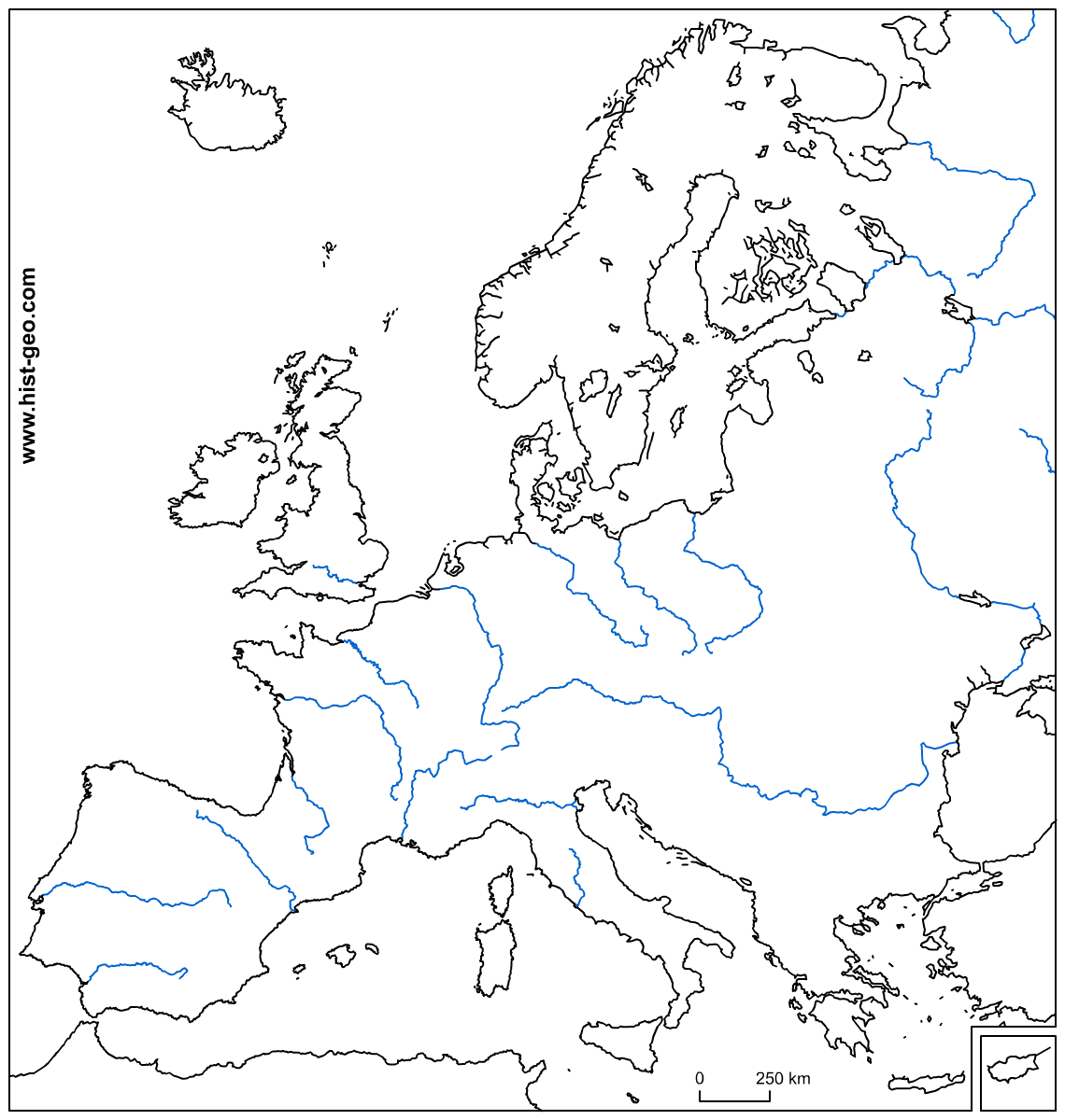 European Waters Europe Map Map Geography Lessons