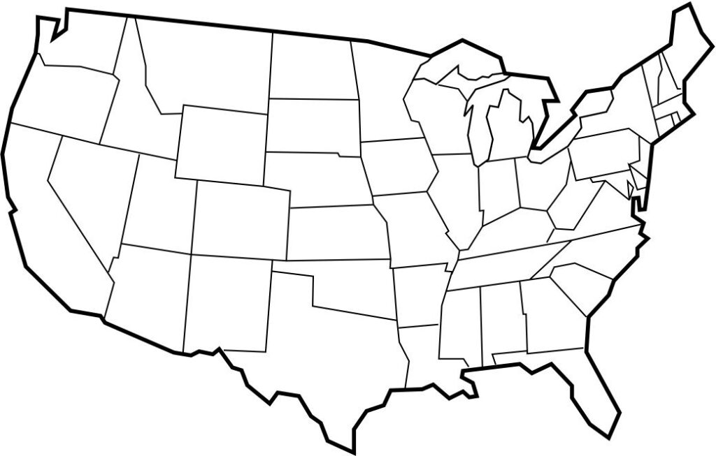 Exhaustive Midwest States Blank Map Of The Midwest States Blank Map To 