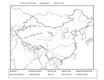 Fill In The Blank China Map By Middle School World History TpT