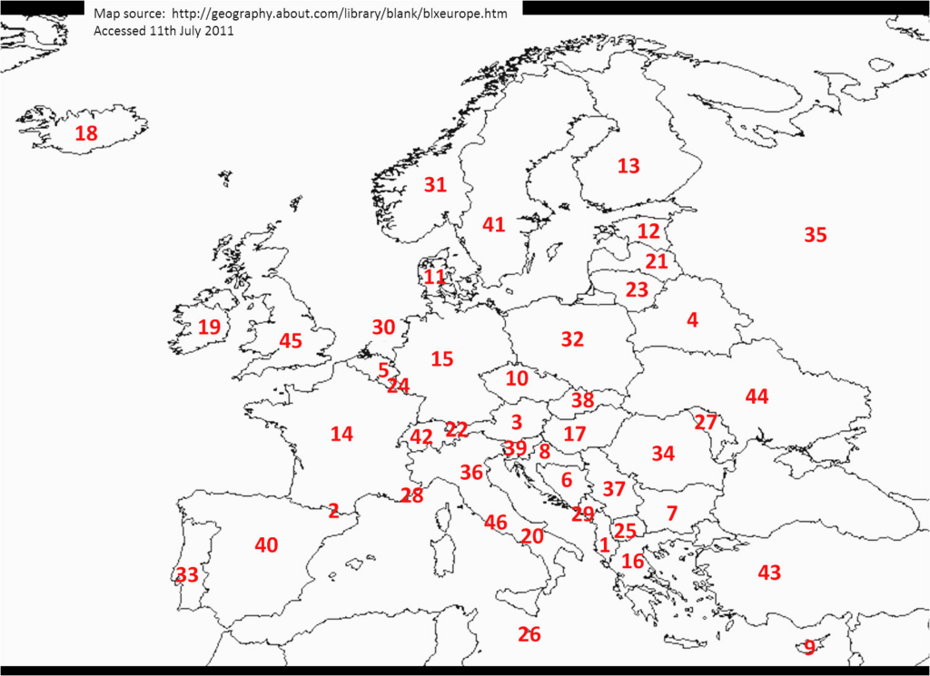 Fill In The Blank Europe Map Quiz 64 Faithful World Map Fill In The 