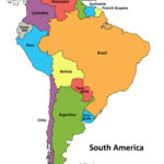 Free Political Map Of South America With Countries In PDF