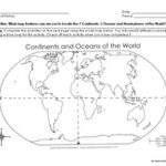 Free Printable Blank Map Of Continents And Oceans To Label