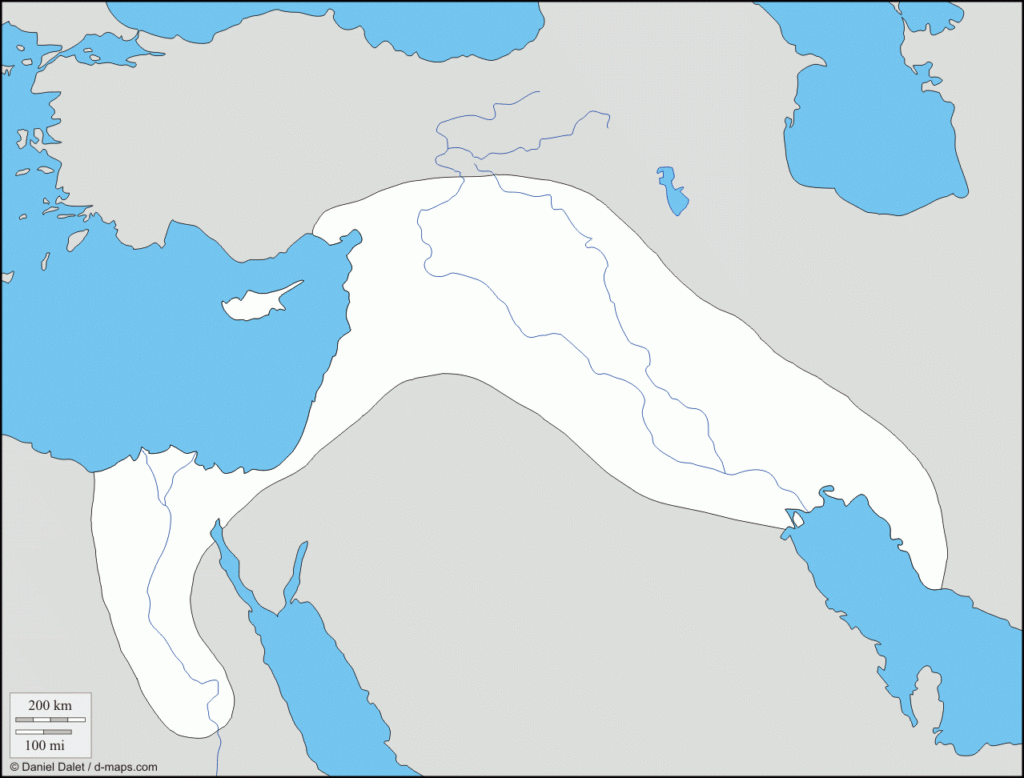 Free Printable Map Of Mesopotamia