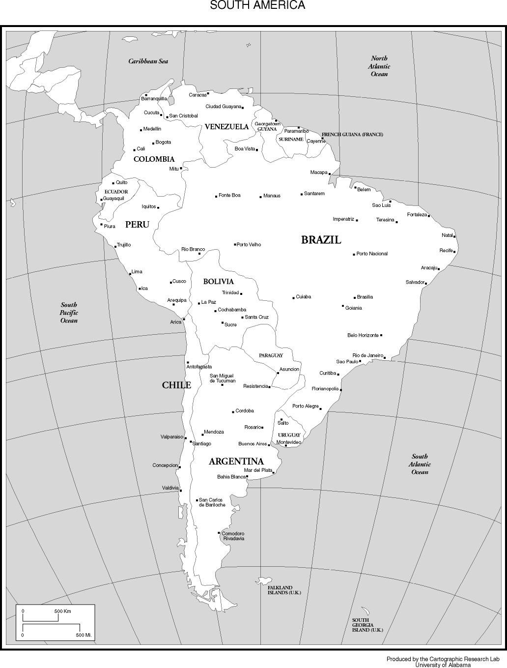 Graspable Blank Map Latin America Pdf Map Of Major Cities In America