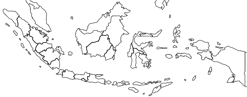 Indonesia Provinces Blank MapSof