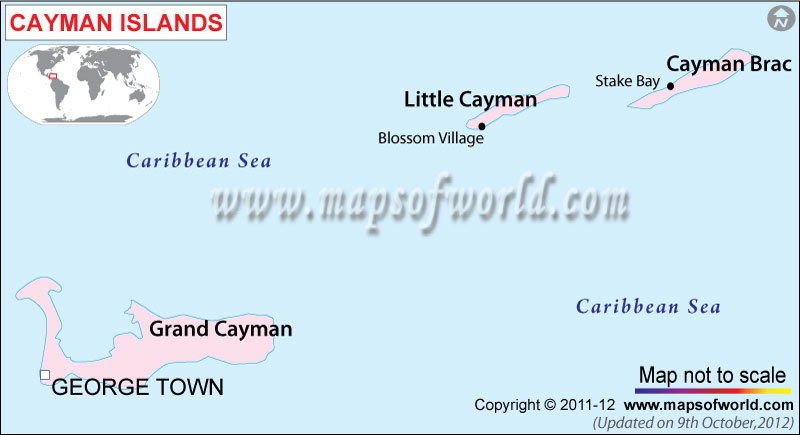 Islas Caim n Mapa De Islas Caim n