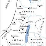 Map Of Canaan 12 Tribes The Land Of Canaan As Divided Among The 12 In