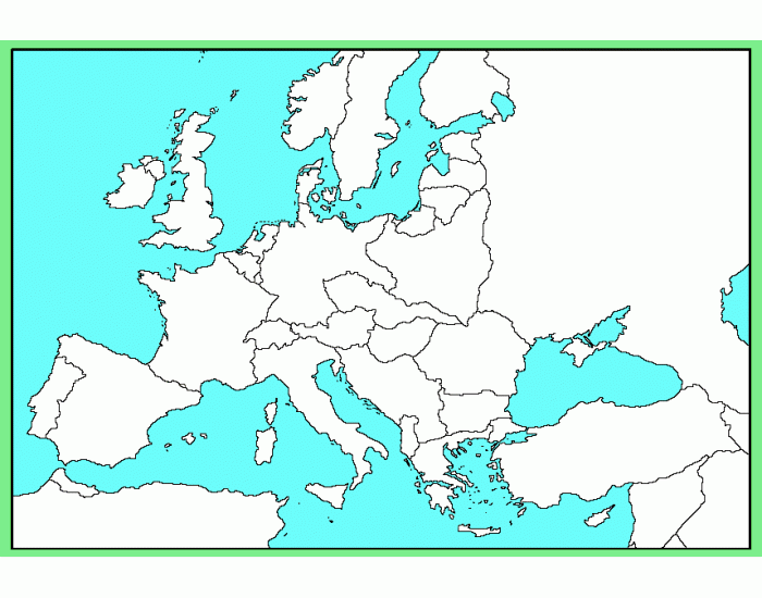 Map Of Europe 1919 PurposeGames