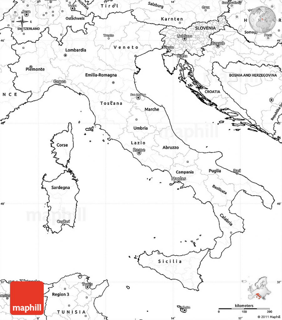 Map Of Italy Political In 2019 Free Printables Italy Map Map Of 