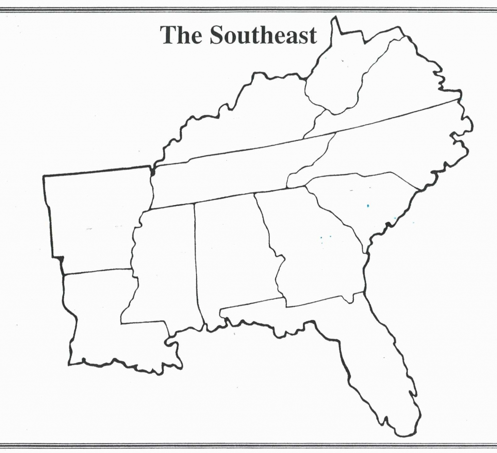 Map Of Southern United States Region And Travel Information Throughout 