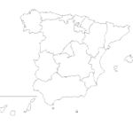 Mapa De Espa a Pol tico F sico Mudo Con Nombres Para Imprimir