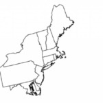 Outline Map Northeast States Printable Map