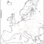 Outline Map Of Europe Countries And Capitals For Blank Political Map