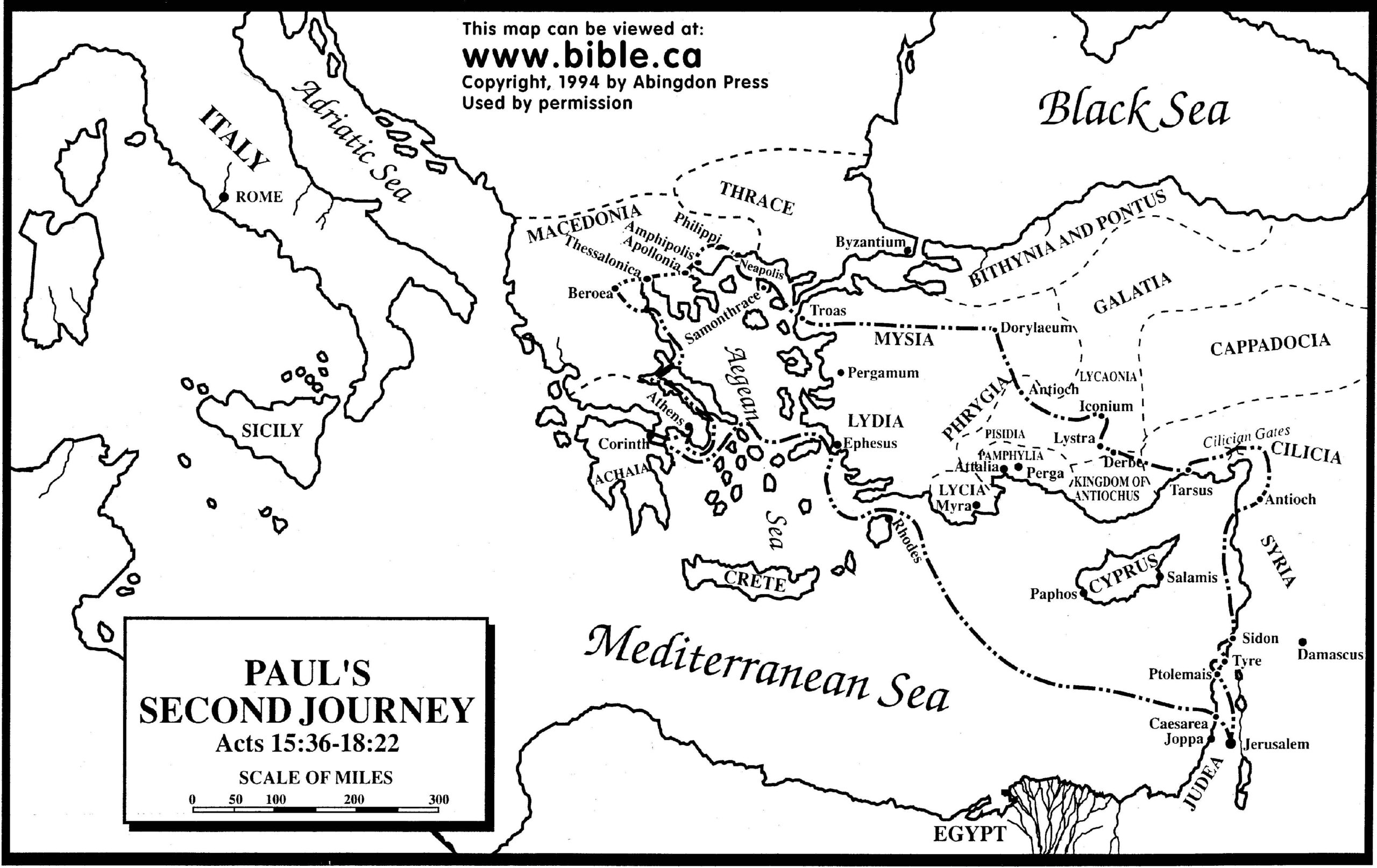 Paul s Second Missionary Journey Paul s Missionary Journeys Bible