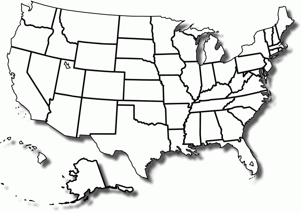 Print Out A Blank Map Of The Us And Have The Kids Color In States 