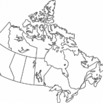 Printable Blank Map Of Canada With Provinces And Capitals Free