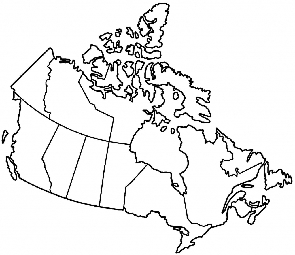 Printable Blank Map Of Canada With Provinces And Capitals Printable Maps