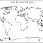 Printable Blank Map Of Continents And Oceans To Label Pdf