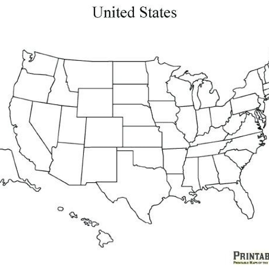 Printable Blank Us State Map A Blank Us Map Printable New 50 States 