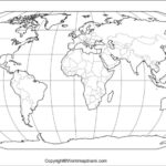 Printable Blank World Map Outline Transparent PNG Map