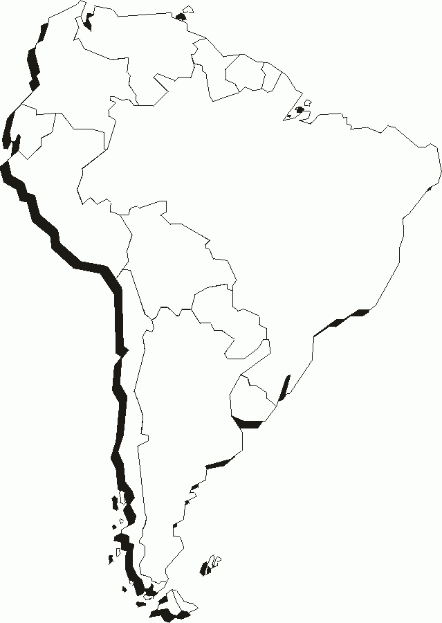 Printable Map Of South America 2 Free Printable World Map South 