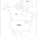 Printable North America Map Outline Printable US Maps