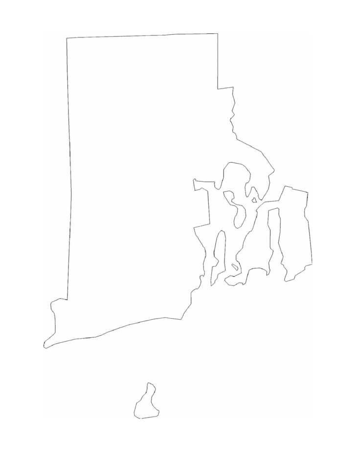 Rhode Island State Outline Map Free Download