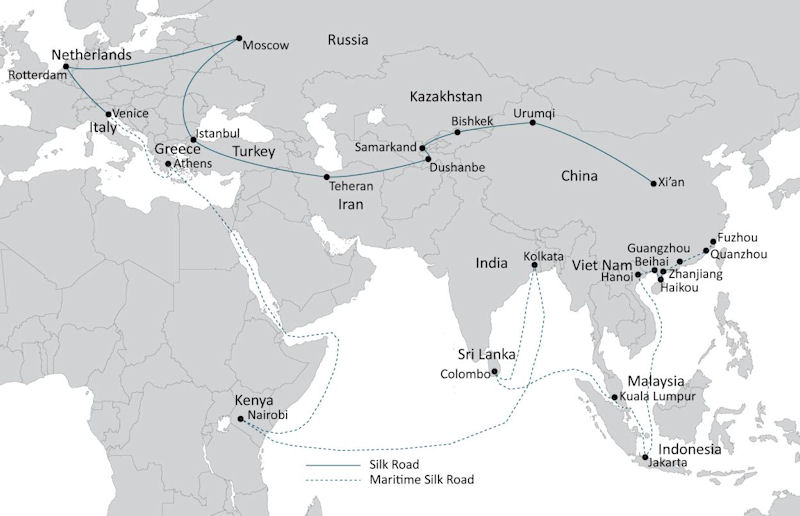 Silk Belt And Road Initiative