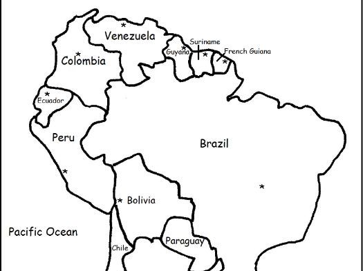 SOUTH AMERICA Countries And Capitals Teaching Resources