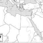 Southwest Asia And North Africa Blank Map Printable Us Maps Middle East