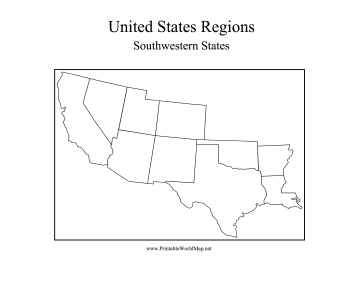 Southwest States And Capitals Map US Map Puzzle With State Capitals