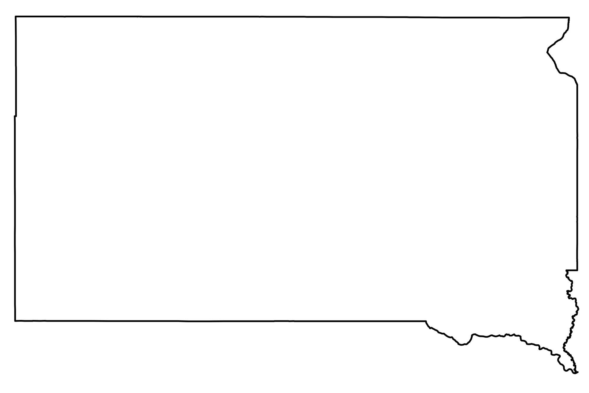 State Outlines Blank Maps Of The 50 United States GIS Geography