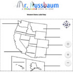 This Is A Printable Western States Label me Map Perfect For