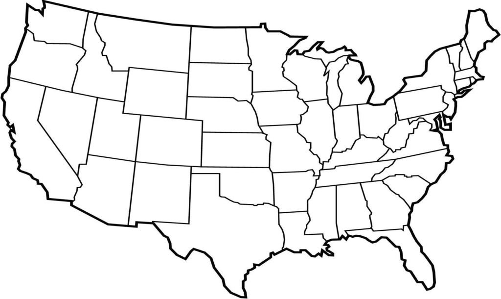 Us Map Vector At GetDrawings Free Download