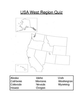 West Region Map Blank Draw A Topographic Map