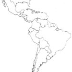 World Map Gray Central And South America Map Blank