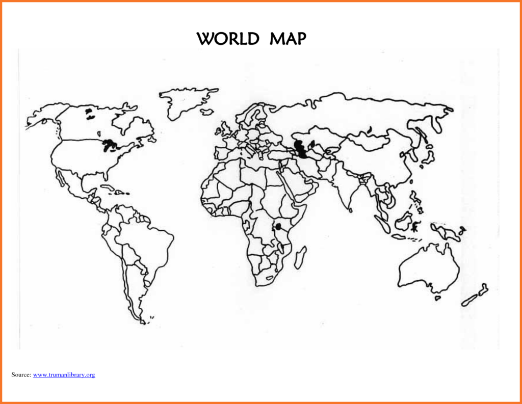 World map template printable blank world map countries 294994 World Map 