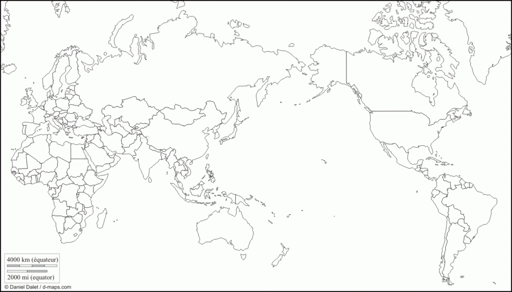 World Pacific Ocean Centered Free Map Free Blank Map Free Outline 