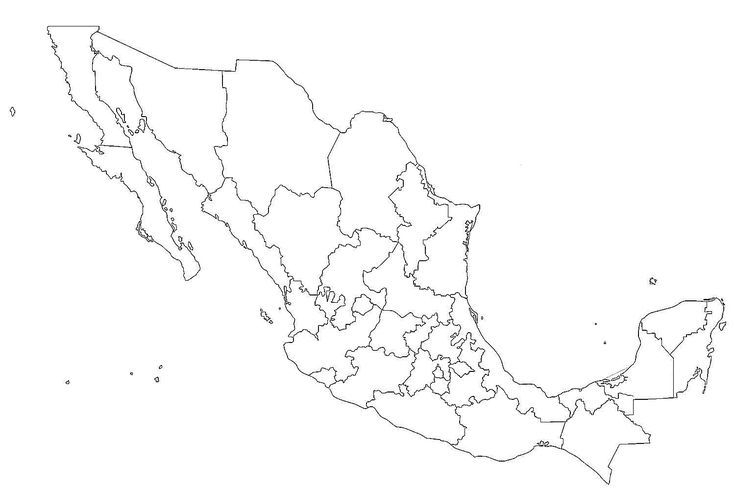 17 Blank Maps Of The United States And Other Countries Map Mexico