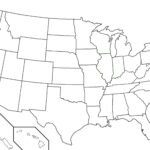 50 States Map Blank United States Map