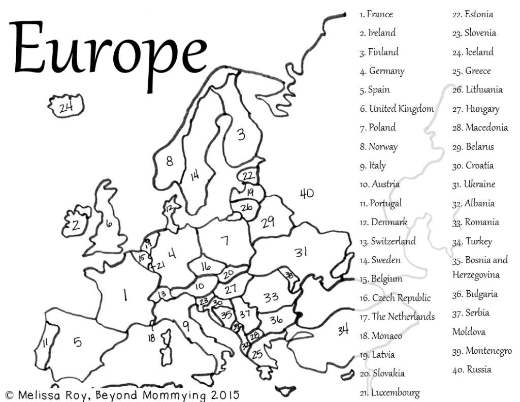 A European Learning Adventure Beyond Mommying Europe Map Europe 
