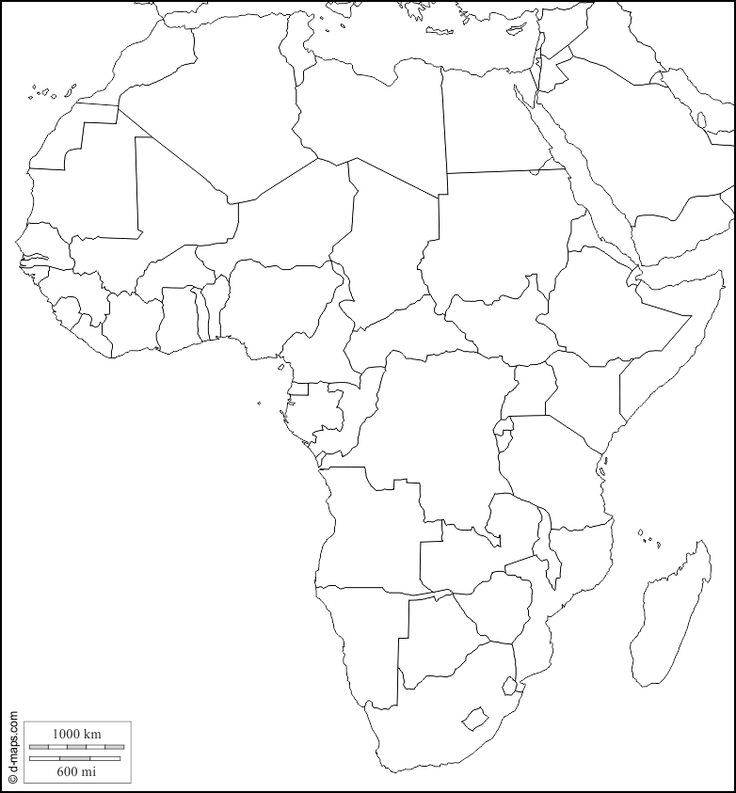 Africa Free Map Free Blank Map Free Outline Map Free Base Map 