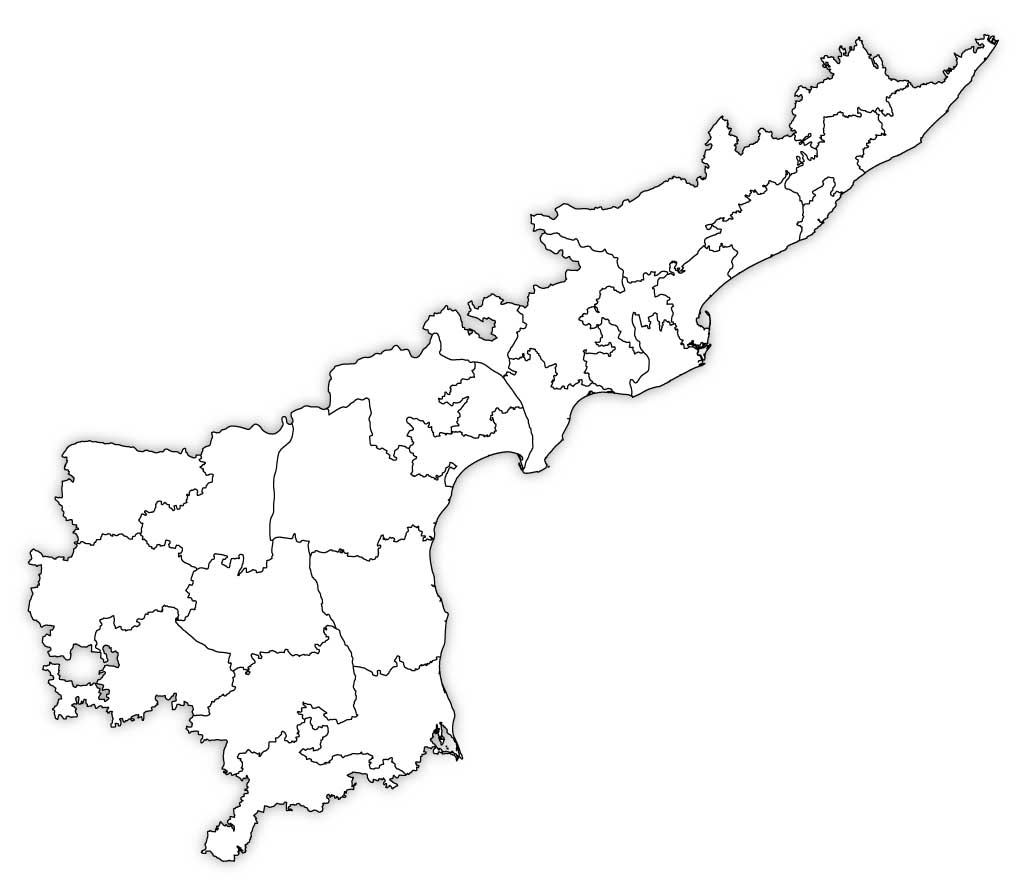 Andhra Pradesh Outline Map Andhra Pradesh Blank Map